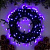 Гирлянда эл. нить 20 м, фиолетовый, 200 LED черный провод 3556815   