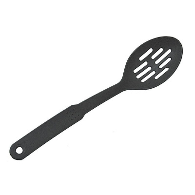 Ложка гарнирная 30,5 см. перфорир. пластик. черная