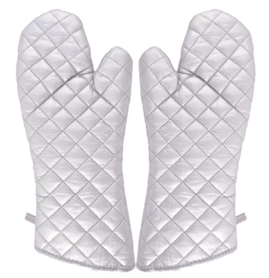 Рукавицы термостойкиеСЕРЕБРИСТЫЕ (пара) 36 см