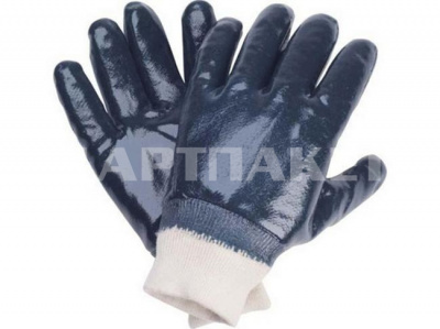 Перчатки  Х/б нитриловое покрытие манжета-резинка Libry р-р XL