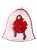 Шапка банная белая Красный цветок ТМ Жар-банька