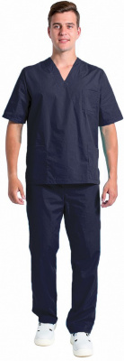 Костюм хирурга/повара (тк.ТиСи), темно-синий р 56-58/182-188 Костюм хирурга/повара (тк.ТиСи), темно-синий р 56-58/182-188