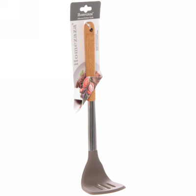 Толкушка кухонная силиконовая "DANNY HOME" 32см кофейная