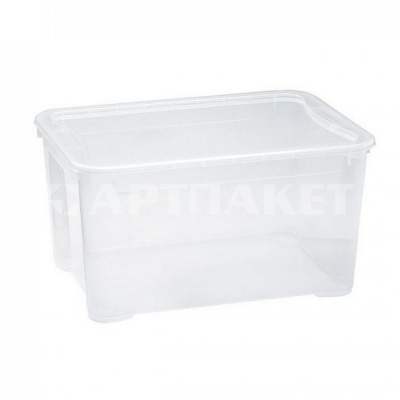 Контейнер для продуктов прямоуг. 46 л. 55,5*39*29 см. п/п Кристалл Рс