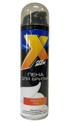 Пена д/бритья X Style 225мл с ромашкой Защита и уход