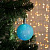 Игрушка световая "Елочный шар" 6см 1 LED, RGB, ГОЛУБОЙ 2361528   