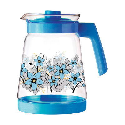 Кувшин 2,5л жаропрочное стекло, микс 