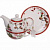 Набор чайный 3пр ( чайник керамический 300мл+кружка 250мл+блюдце) "Снеговик"
