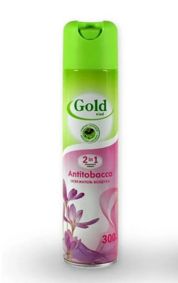 Освежитель воздуха "Gold Wind" 300мл Антитабак