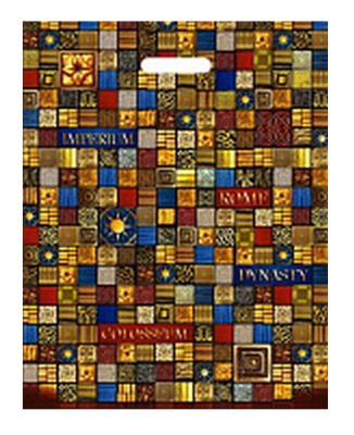 Пакет ПЭ, 40х50 см, 80 мкм, с вырубной ручкой, "Колизей"