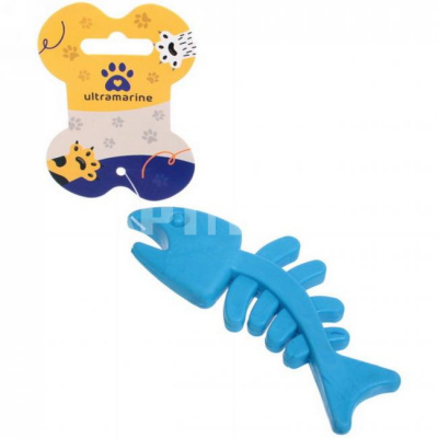 Игрушка для собаки "Bubble gum-Рыбка" голубой Ultramarine