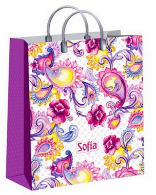 Пакет мягкий пластик, 23х10х27 см, 150 мкм, "София" 