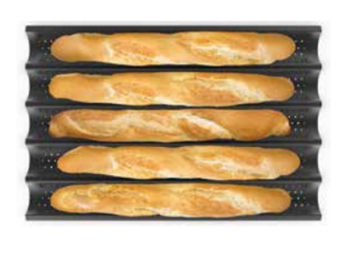 Лист для выпечки багетов UNOX TG 435 (600x400) перф.