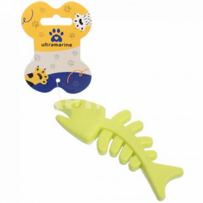 Игрушка для собаки "Bubble gum-Рыбка" зеленый 