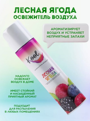 Освежитель воздуха Kool 300 мл лесная ягода Освежитель воздуха Kool 300 мл лесная ягода