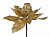 Цветок искусственный "пуансетия" диаметр=25см на клипсе. золото 241-1701