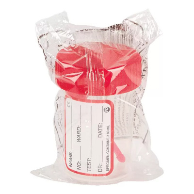 Контейнер д/сбора биоматериалов стерил. 60мл с ложкой