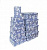 Коробка картон прямоугольная 10 31*23,5*12,5см Белые цветочки на синем