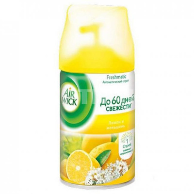 Освежитель воздуха Аэрвик сменный блок лимон и женьшень