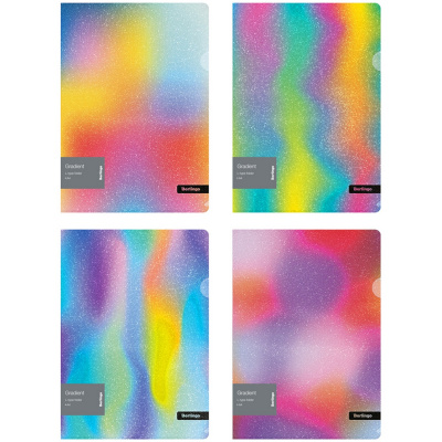 Папка-уголок Berlingo "Gradient" A4, с рисунком, ассорти Папка-уголок Berlingo "Gradient" A4, с рисунком, ассорти