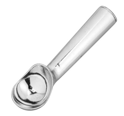 Ложка д/мороженого алюмин.; ,H=33,L=180,B=42мм; металлич.