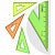 Треугольник 10см 30° Стамм "Neon", 4цв. ТК23