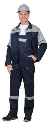 Костюм "ЛЕГИОНЕР" куртка, полукомбинезон синий с серым и СОП 50мм р. 120-124/182-188 Костюм "ЛЕГИОНЕР" куртка, полукомбинезон синий с серым и СОП 50мм р. 120-124/182-188