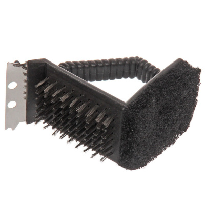 Щетка д/чистки гриля 3 в 1 кор. ручка со скребком Royalgrill