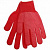 Перчатки нейлоновые с ПВХ покрытием "Классика" красные 788-344