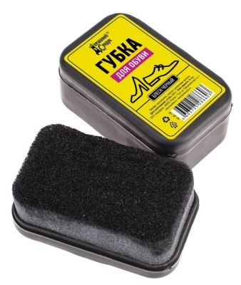Губка д/обуви "Домашний Сундук" черная
