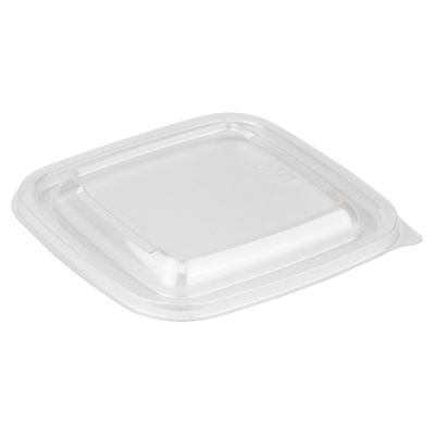 Крышка к контейнеру "Кубик" квадрат. 126х126х13мм, прозр. СТП (х50/500)