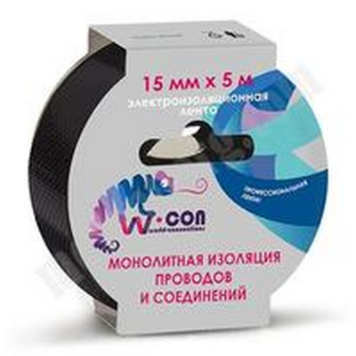Изолента  15мм*5м для изоляции проводов 100 215 EL1155W