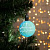 Игрушка световая "Елочный шар узоры краской" 5см 1LED, RGB, ЗЕЛЕН. 2361548
