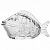 Икорница-рыбка BRIVERRE 16х7см
