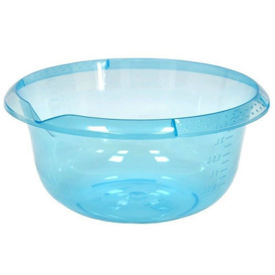 Миска 2л с мерным делением голубой прозрачный