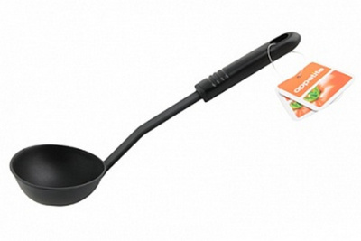 Половник «Бэйсик» полиамид ,L=28см тем.сер.