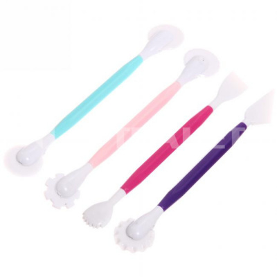 Инструменты для украшения тортов в наборе 4шт разноцветные