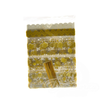 Пакет фасовочный прозрачный, с рисунком, 14х19 см, микс