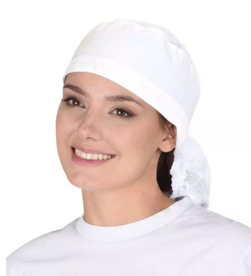 Колпак с сеткой белый