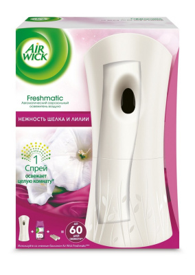 Освежитель воздуха Аэрвик Старт-набор нежность шелка и лилии 250мл Освежитель воздуха Аэрвик Старт-набор нежность шелка и лилии 250мл