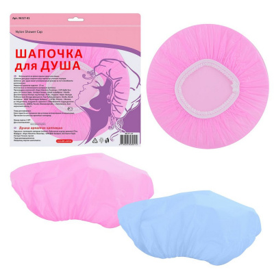 Шапочка д/душа нейлононовая, микс цветов