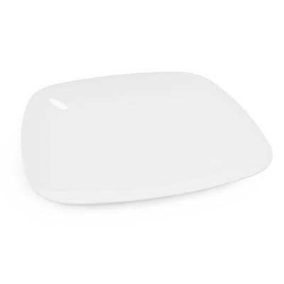 Тарелка Квадро плоская белый