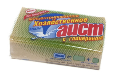 Мыло хозяйственное Аист с глицерином 150 гр.