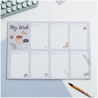 Планер на неделю "Sweet jam" А4 30л., на склейке