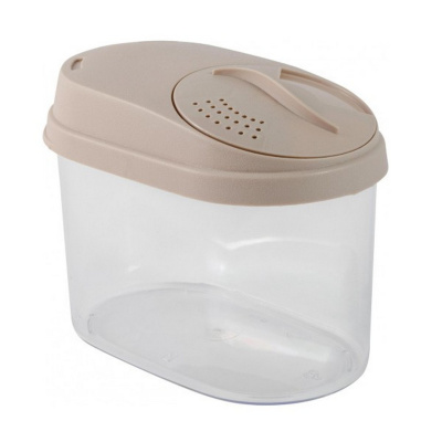 Банка д/сыпучих продуктов 0,8л Sugar&Spice с дозатором латте