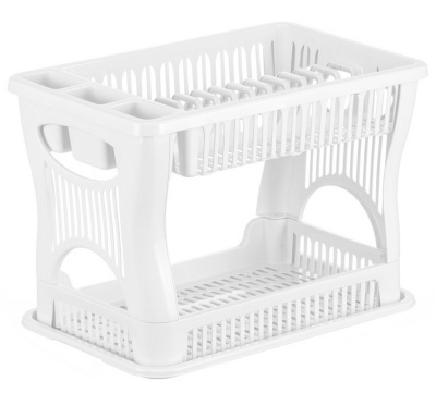 Сушилка д/посуды 2-х ярус пластик