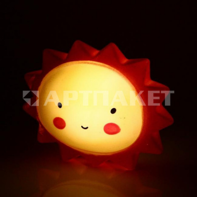 Светильник-ночник "Солнышко" 14,5*10,5 см 4LED на батарейках