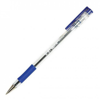 Ручка шариковая BEIFA 999 0,7 мм синий резин.грип