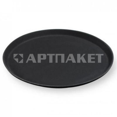 Поднос прорез. d=35 см. черный MG