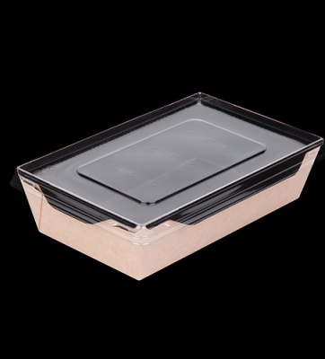 Контейнер OSQ OpSalad Black Wood 800 мл, 186/209x106/127x55 мм 